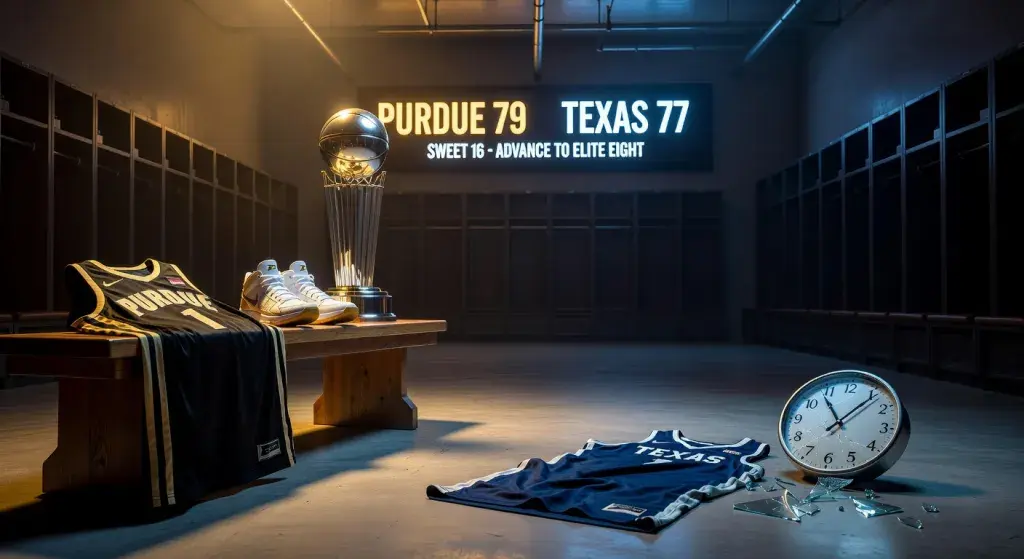 Purdue defeats Texas 79-77 in Sweet 16 to advance to Elite Eight