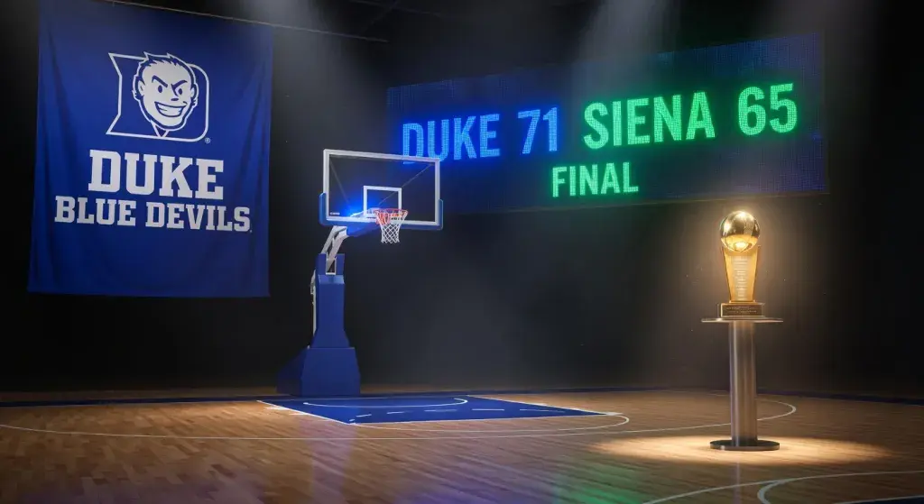 Duke Blue Devils rally from halftime deficit to defeat Siena Saints 71-65 in NCAA tournament first round