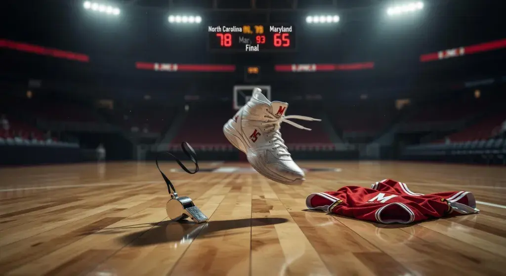 Maryland coach Brenda Frese confronts guard Oluchi Okananwa during NCAA tournament loss to North Carolina