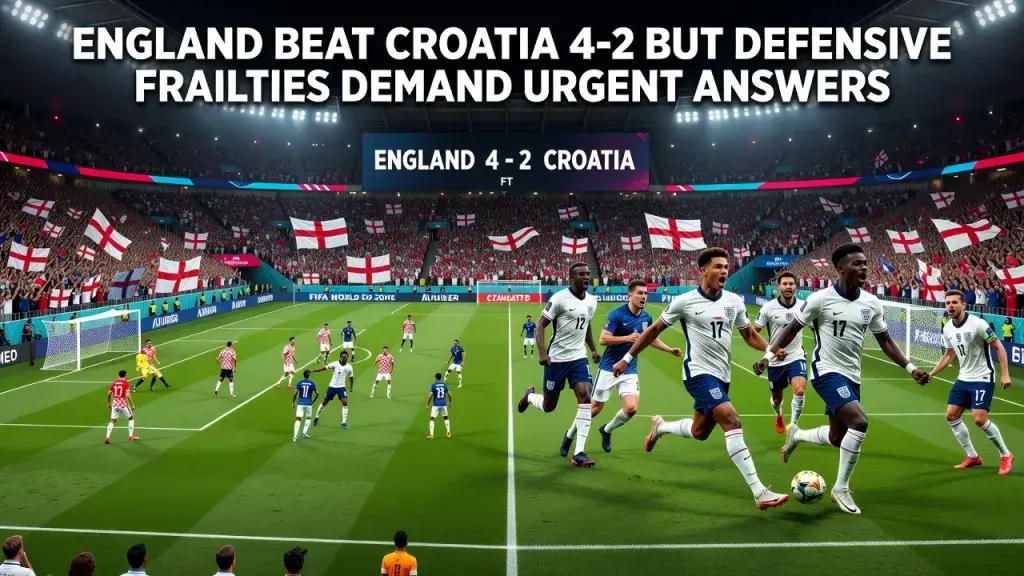 England Beat Croatia 4-2 But Defensive Frailties Demand Urgent Answers