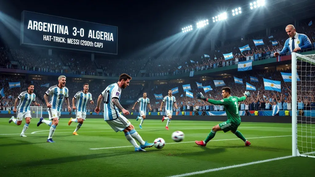 Messi Scores Hat-Trick on 200th Cap to Light Up World Cup at 38