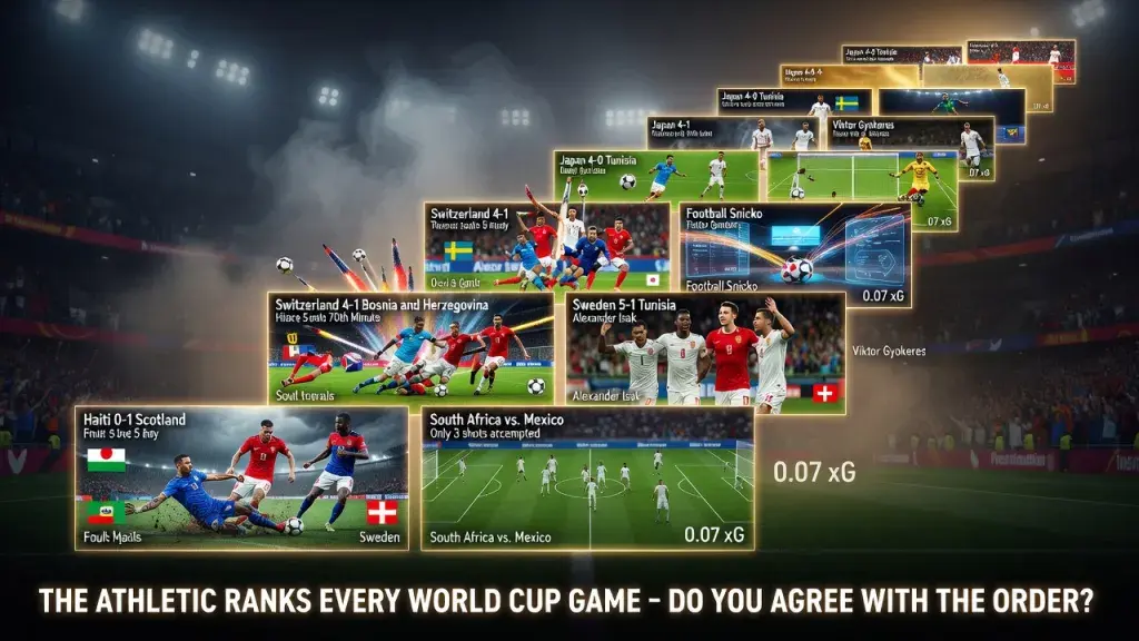 The Athletic Ranks Every World Cup Game - Do You Agree With the Order?