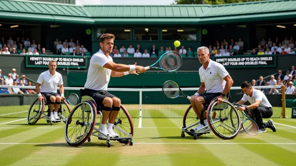 Hewett Doubles Up to Reach Singles Last Four and Doubles Final