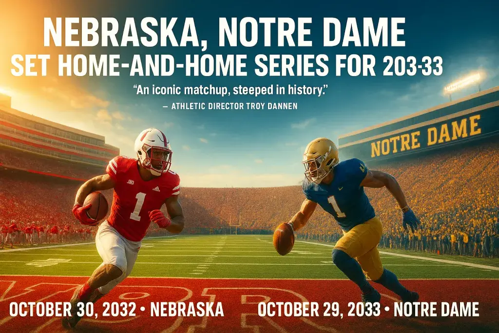 Nebraska, Notre Dame Set Home-And-Home Series For 2032-33