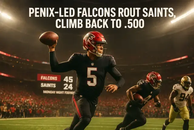 Penix-Led Falcons Rout Saints, Climb Back to .500